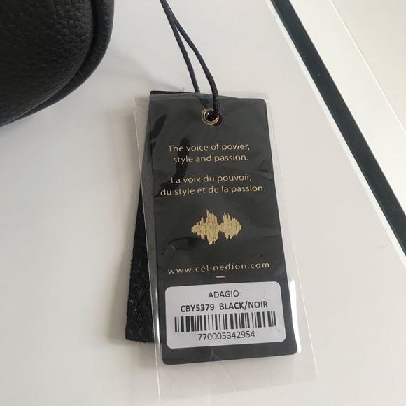 Celine Dion Black Pebble Leather Shoulder Crossbody Bag- Gold hardware - Picture 6 of 16